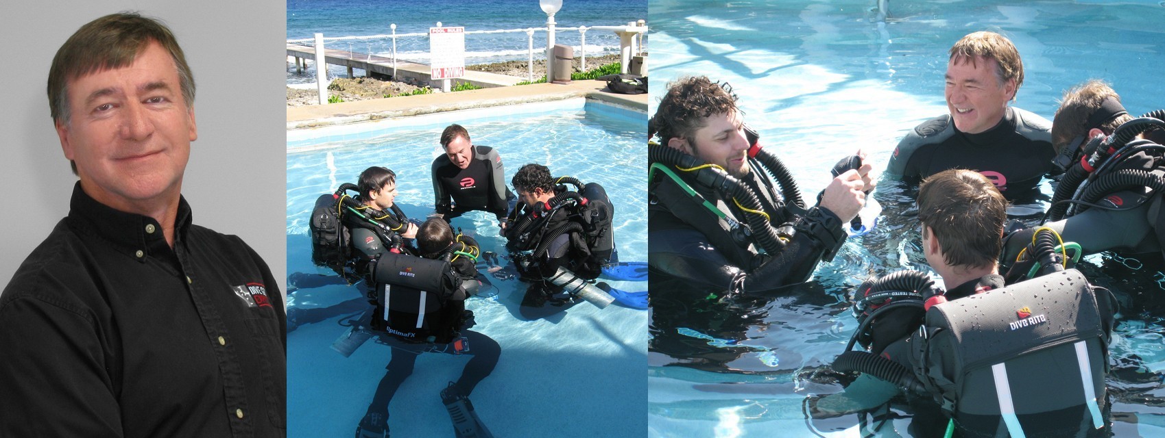 Mark Derrick in technical diving gear